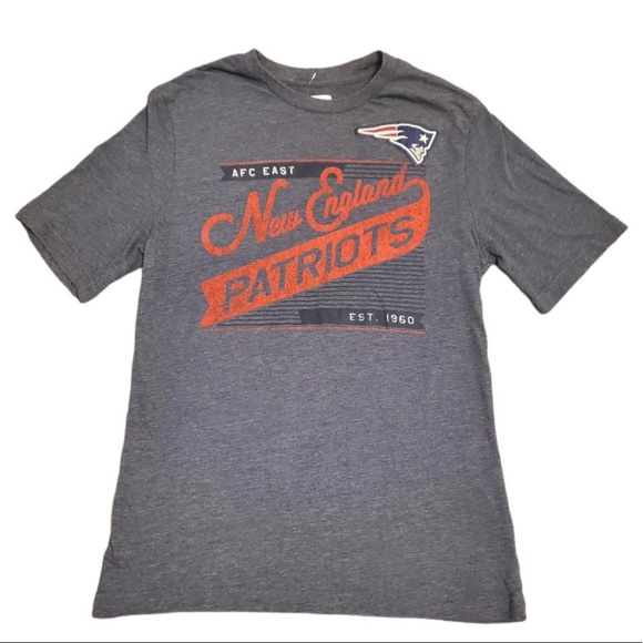 NFL Apparel New England Patriots Tee Size Medium Blue/Red - Picture 1 of 4